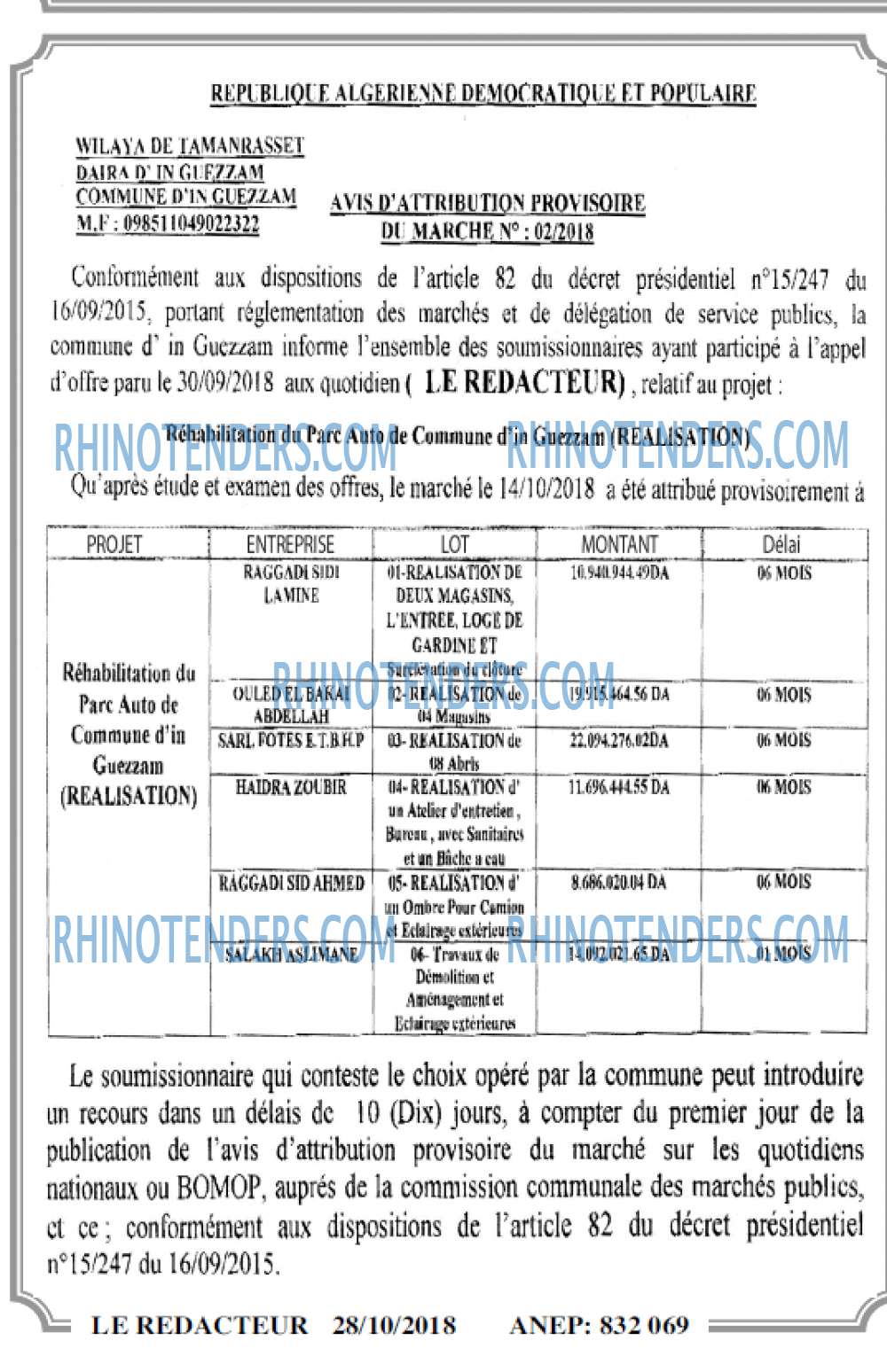 LE REDACTEUR