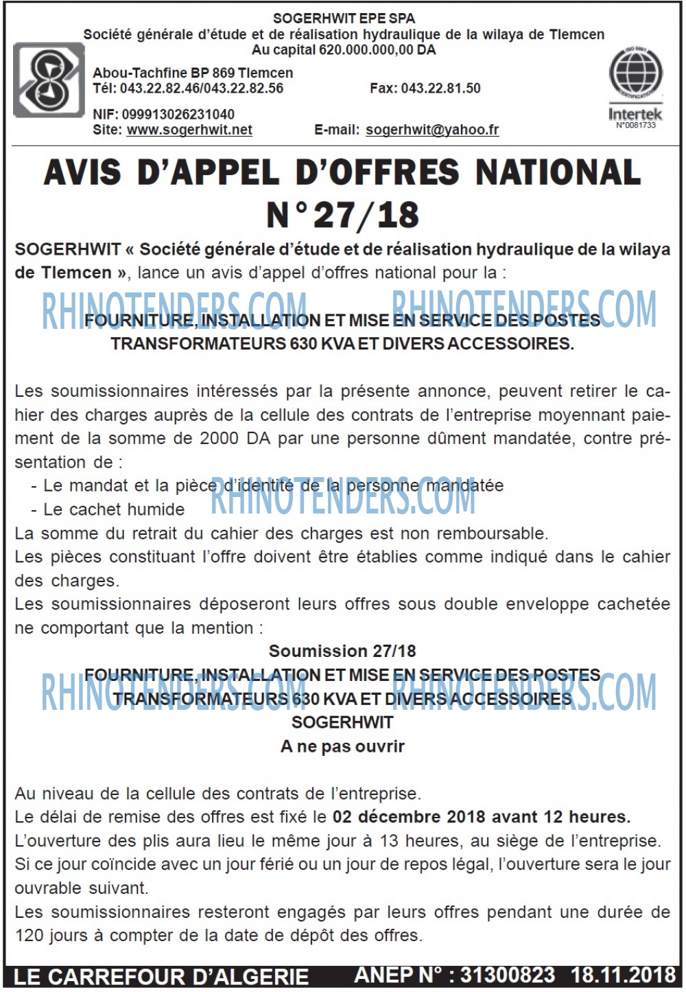 Le Carrefour d'Algérie