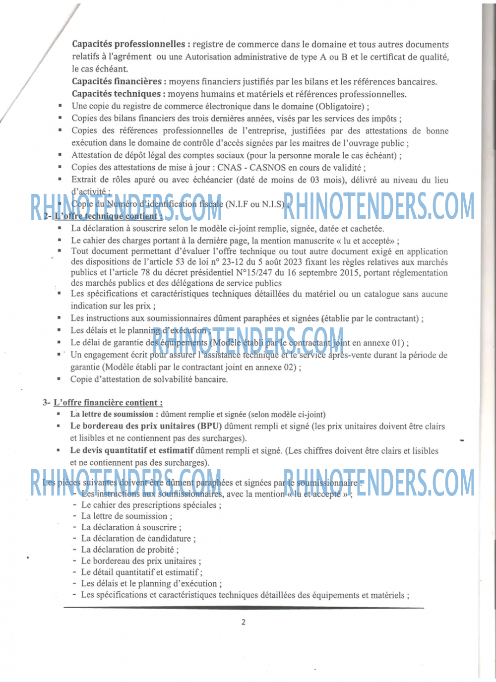 Rhinotenders