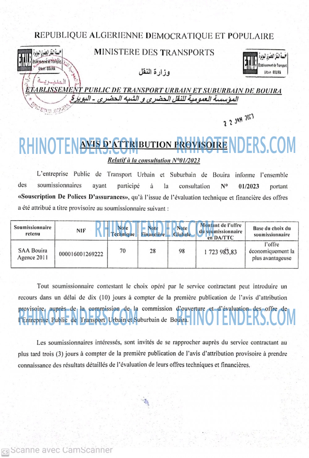 Rhinotenders