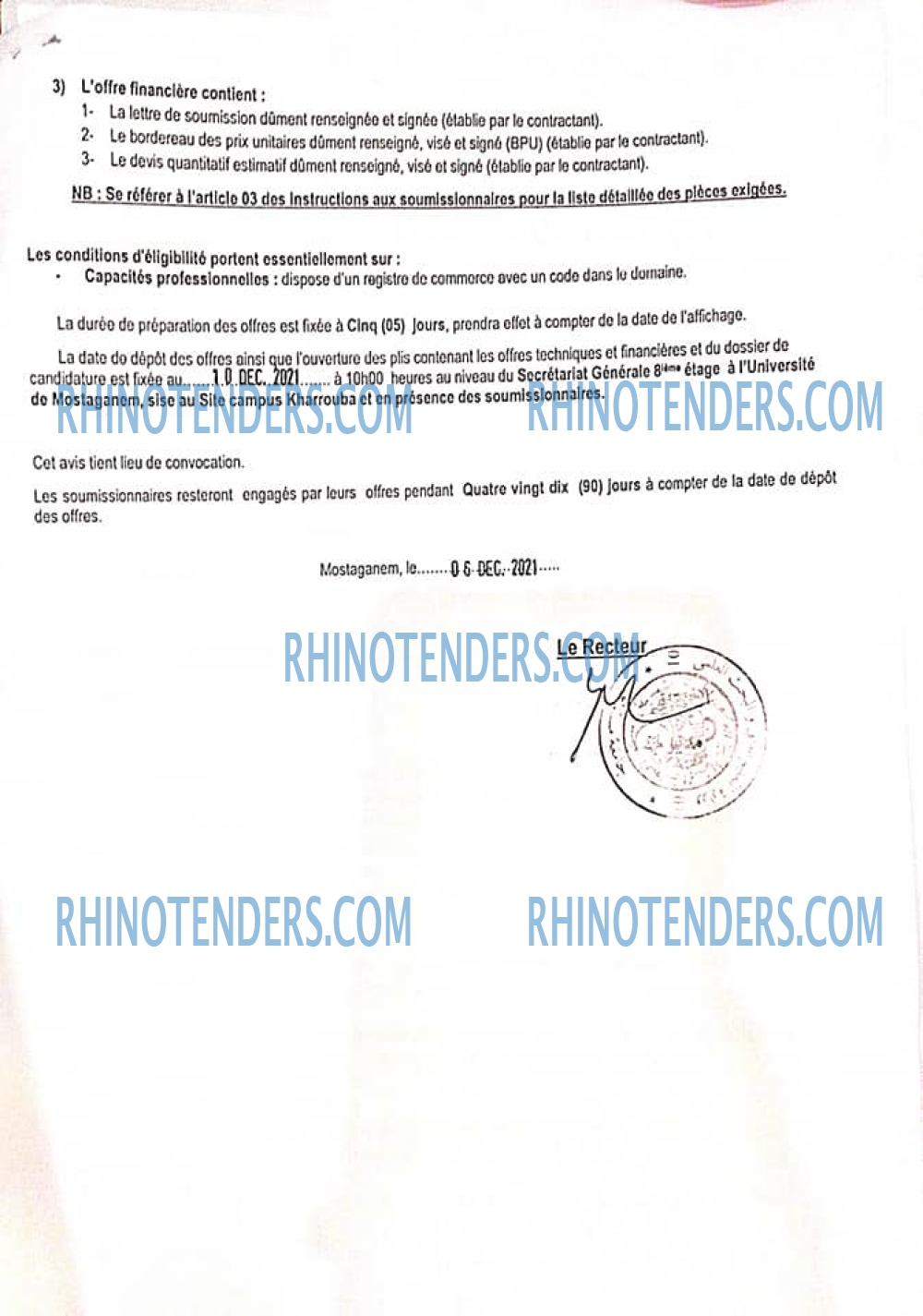 Rhinotenders