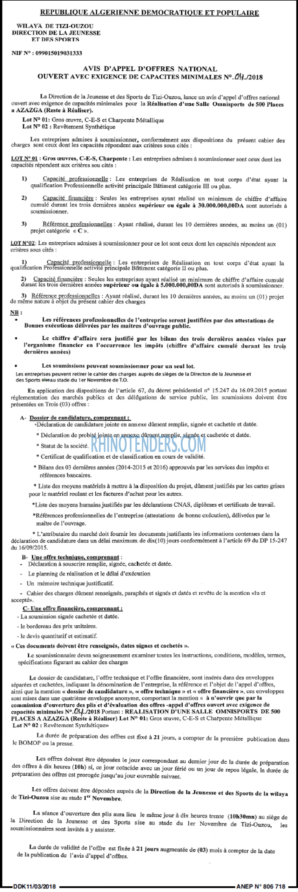 LA DEPECHE DE KABYLIE