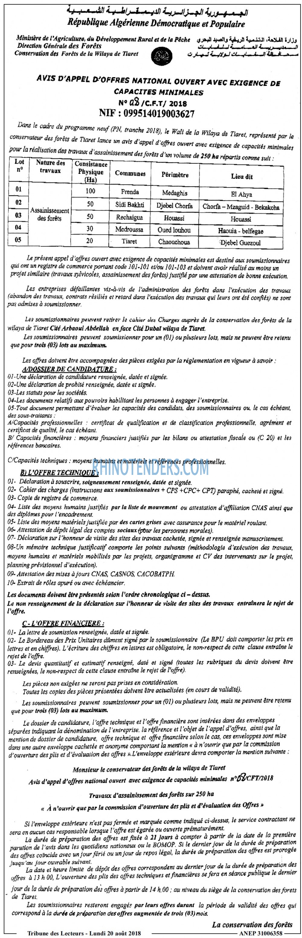 TRIBUNE DES LECTEURS