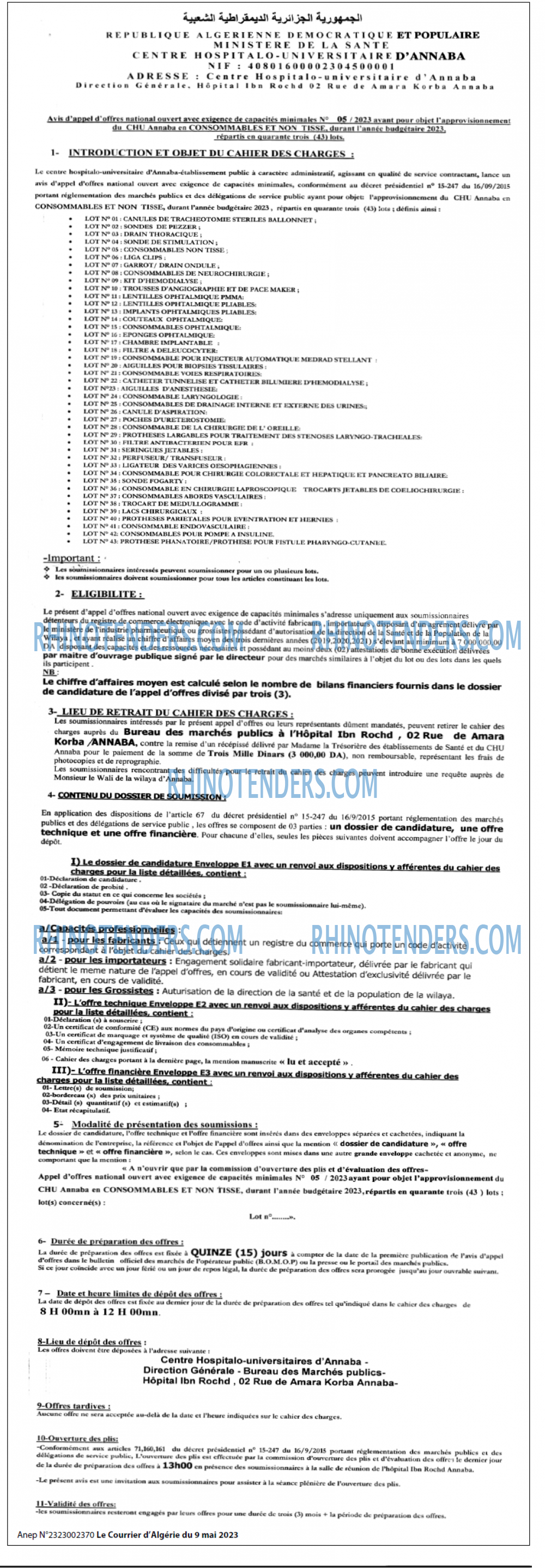 Le Courrier d'Algerie