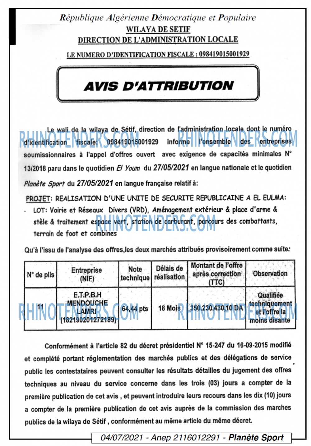 PLANETE SPORT