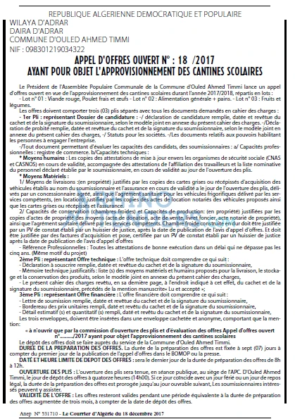 Le Courrier d'Algerie