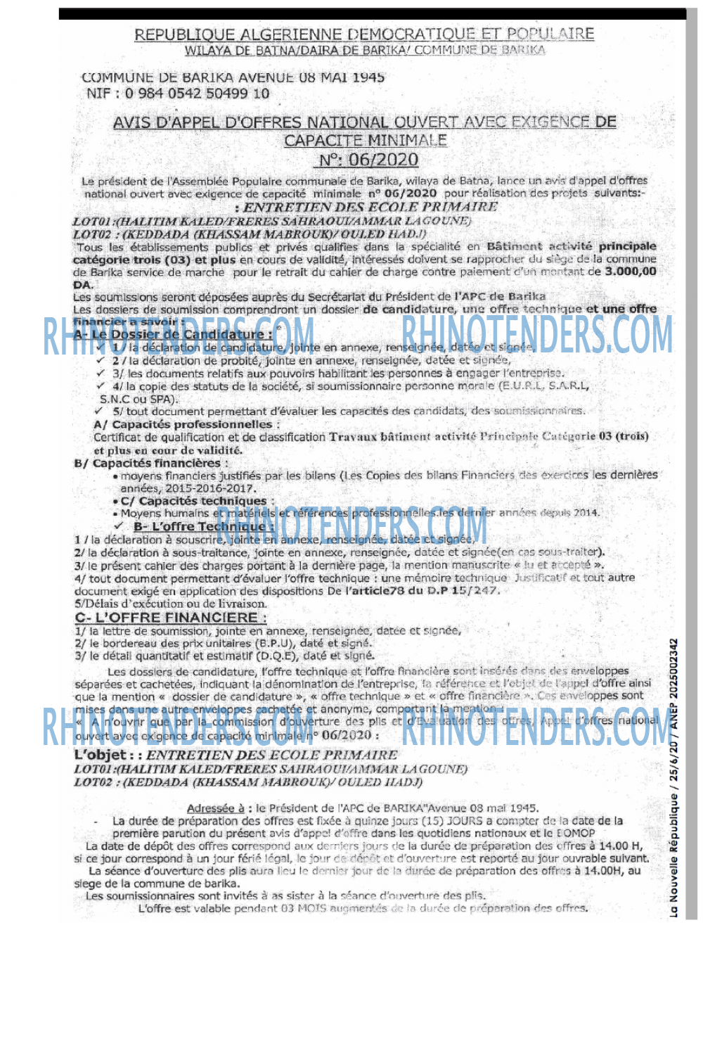 NOUVELLE REPUBLIQUE