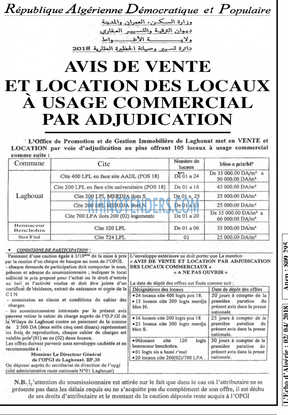 L'ECHO D'ALGERIE