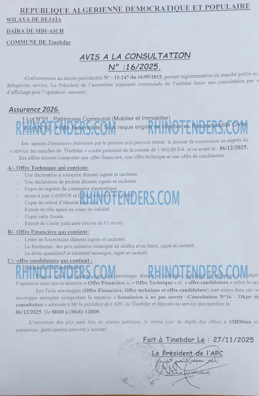 Rhinotenders