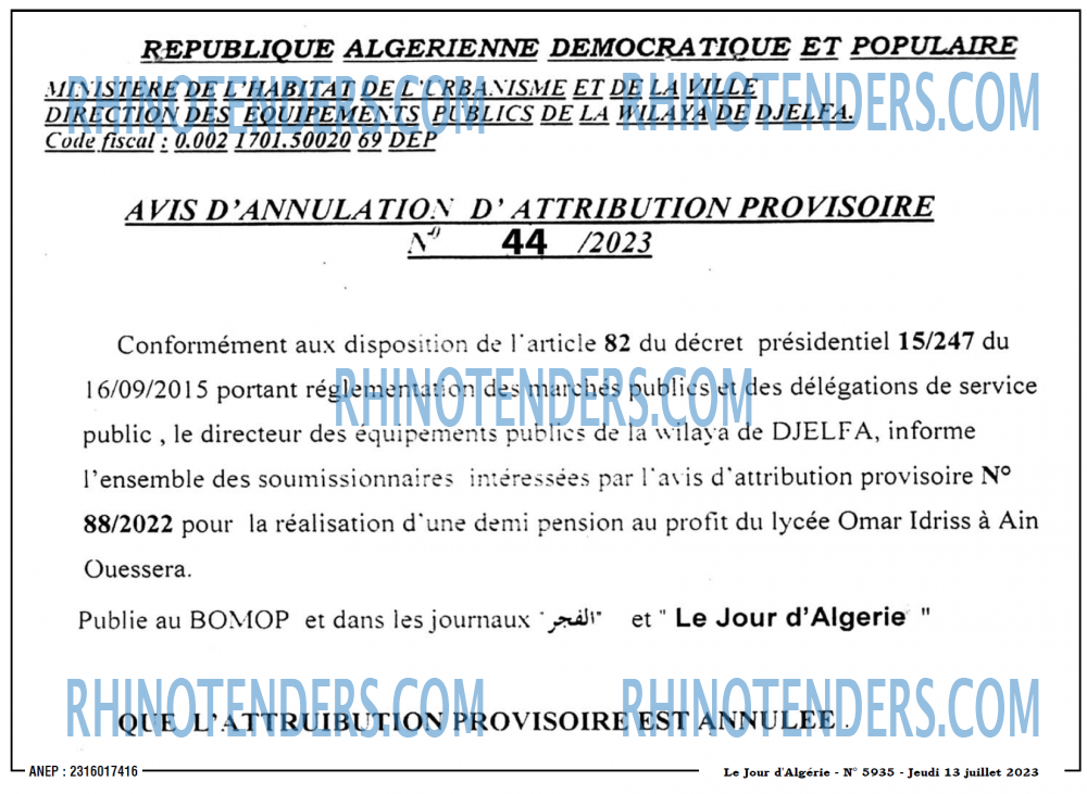 Le Jour d'Algérie