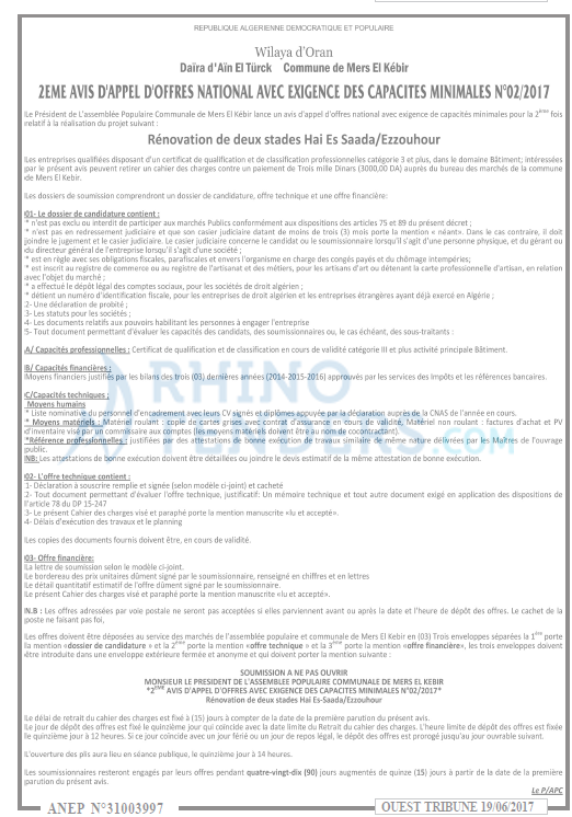 ouest TRIBUNE