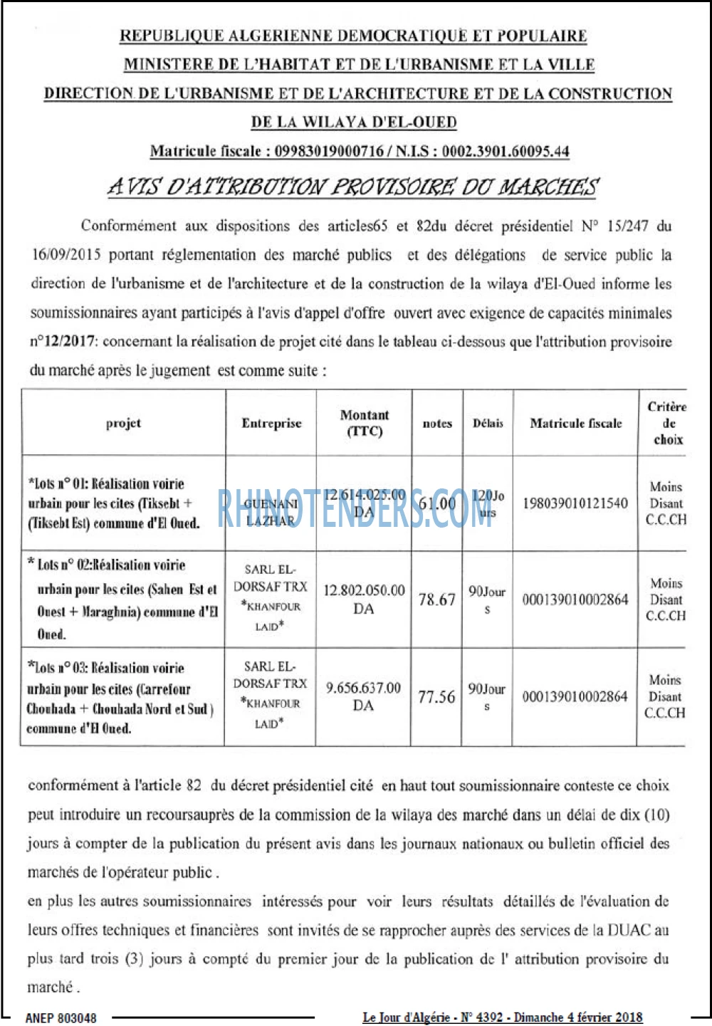 Le Jour d'Algérie