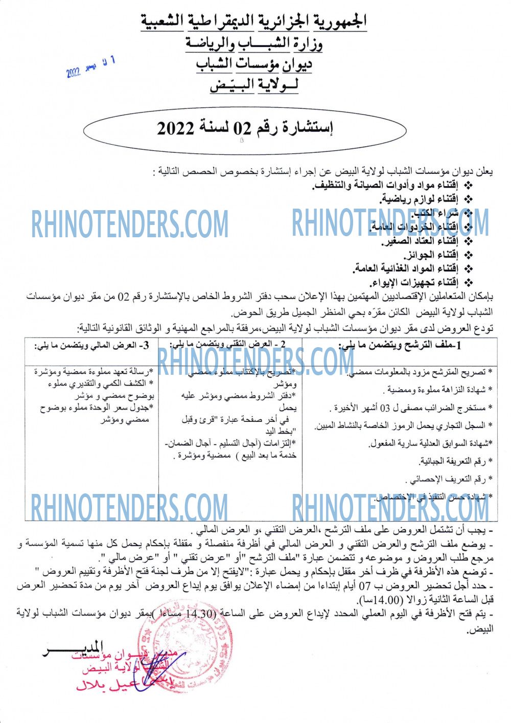 Rhinotenders