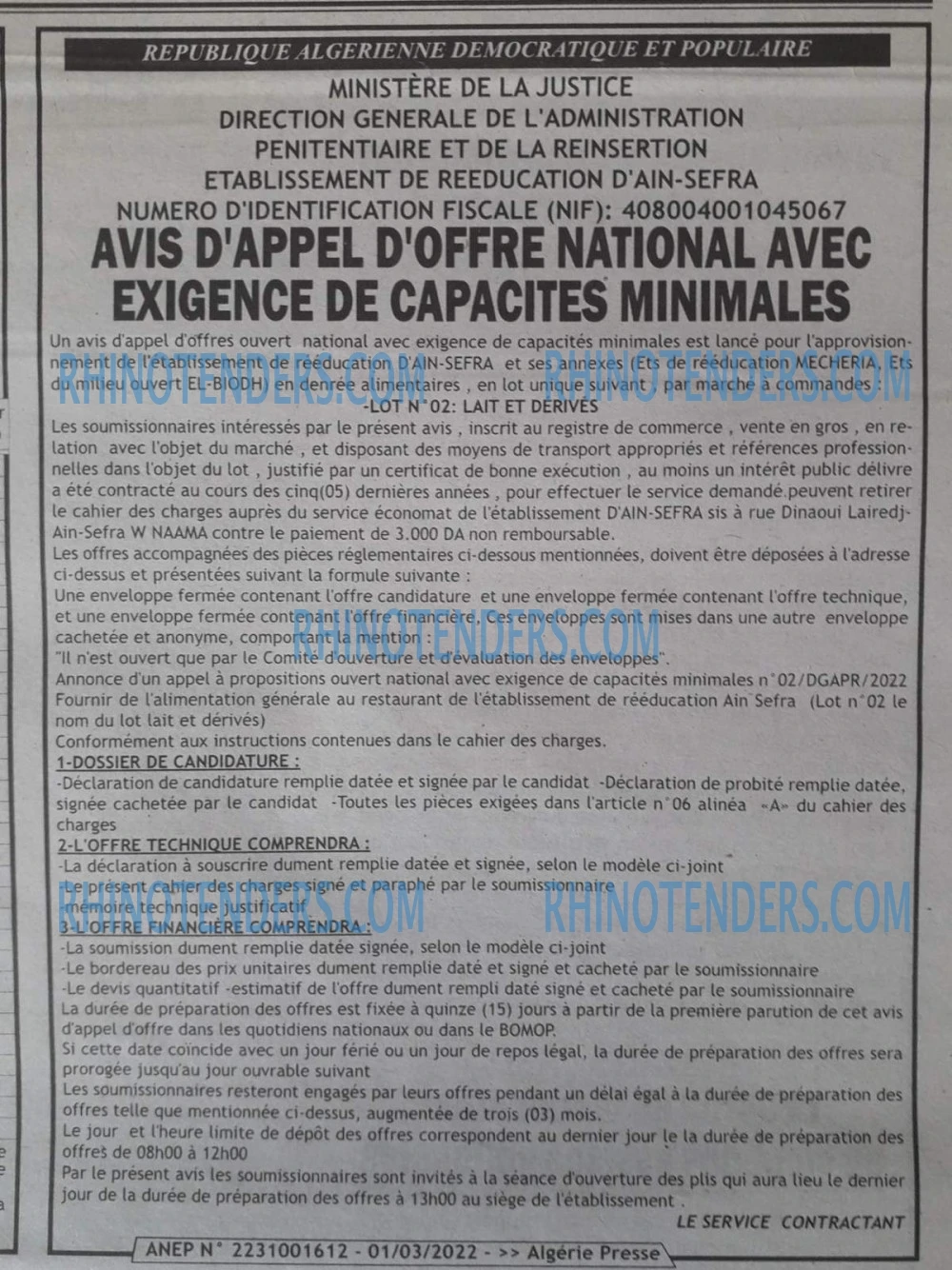 ALGERIE PRESSE
