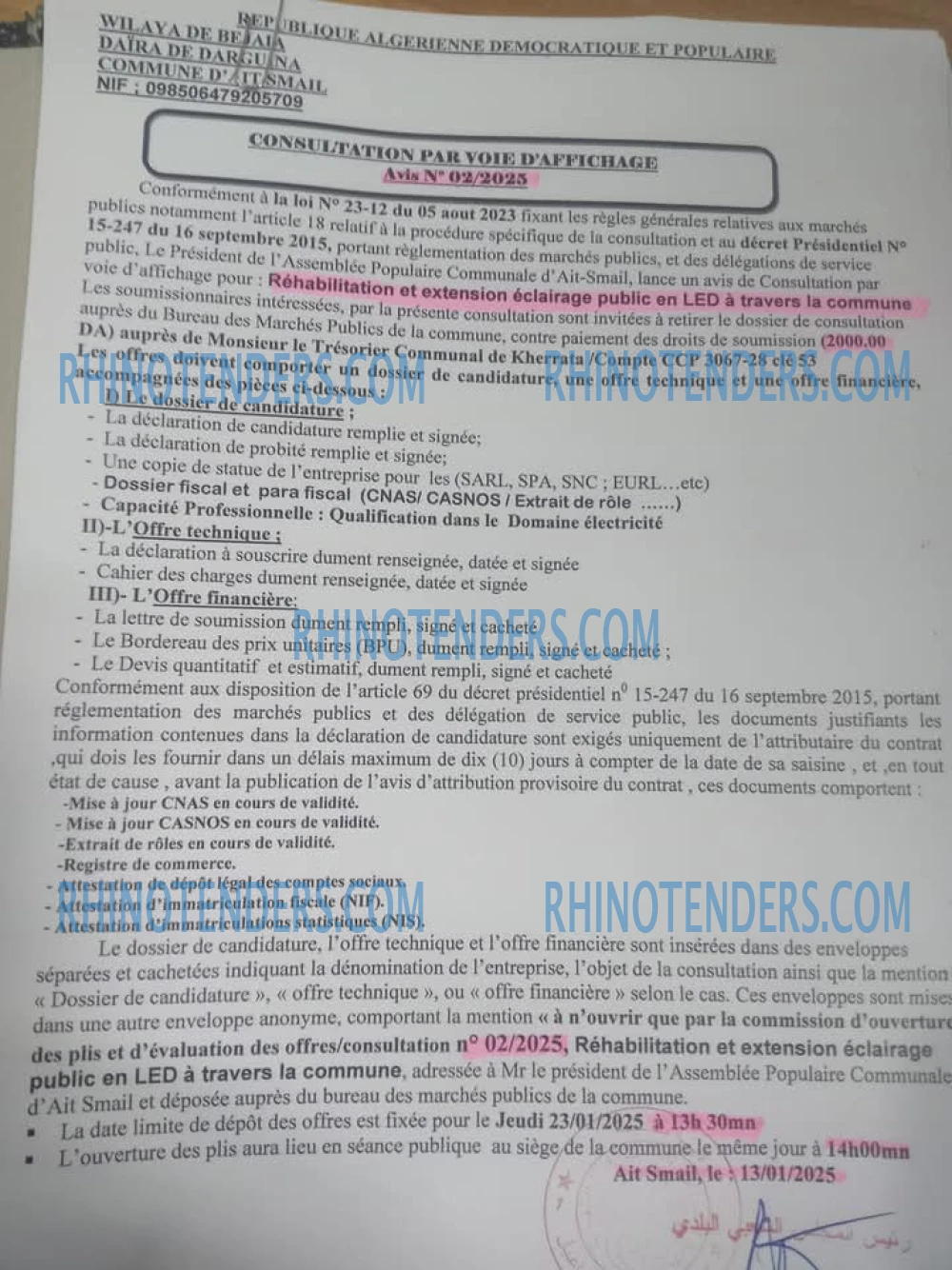 Rhinotenders