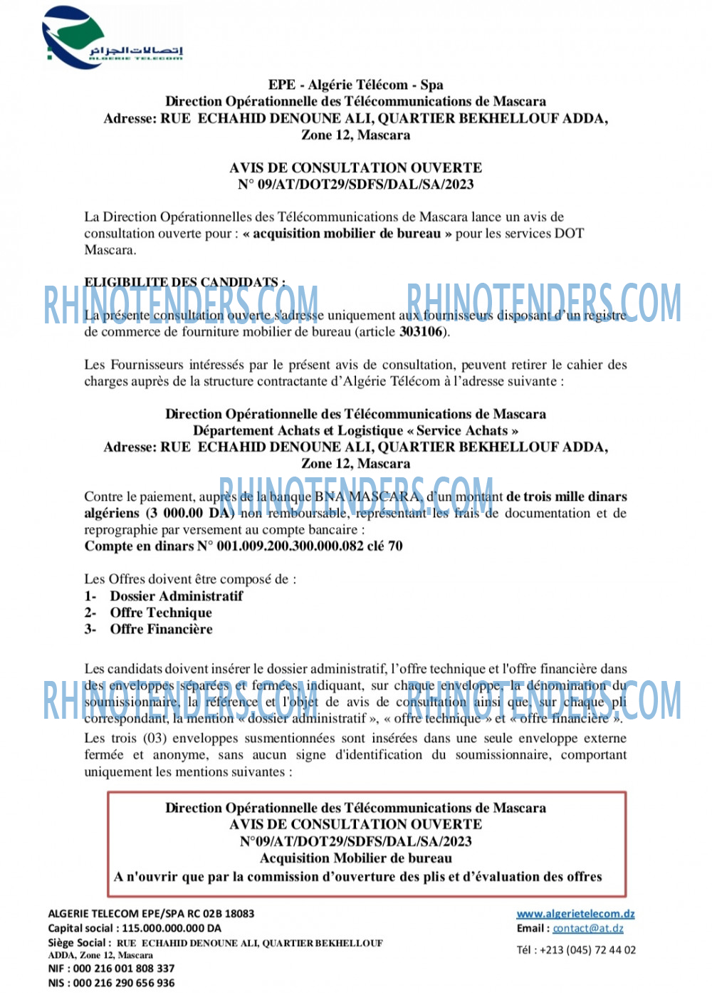 Rhinotenders