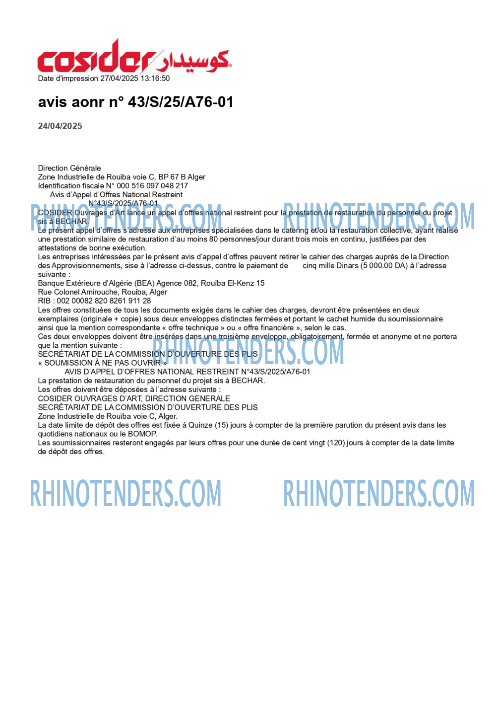 Rhinotenders