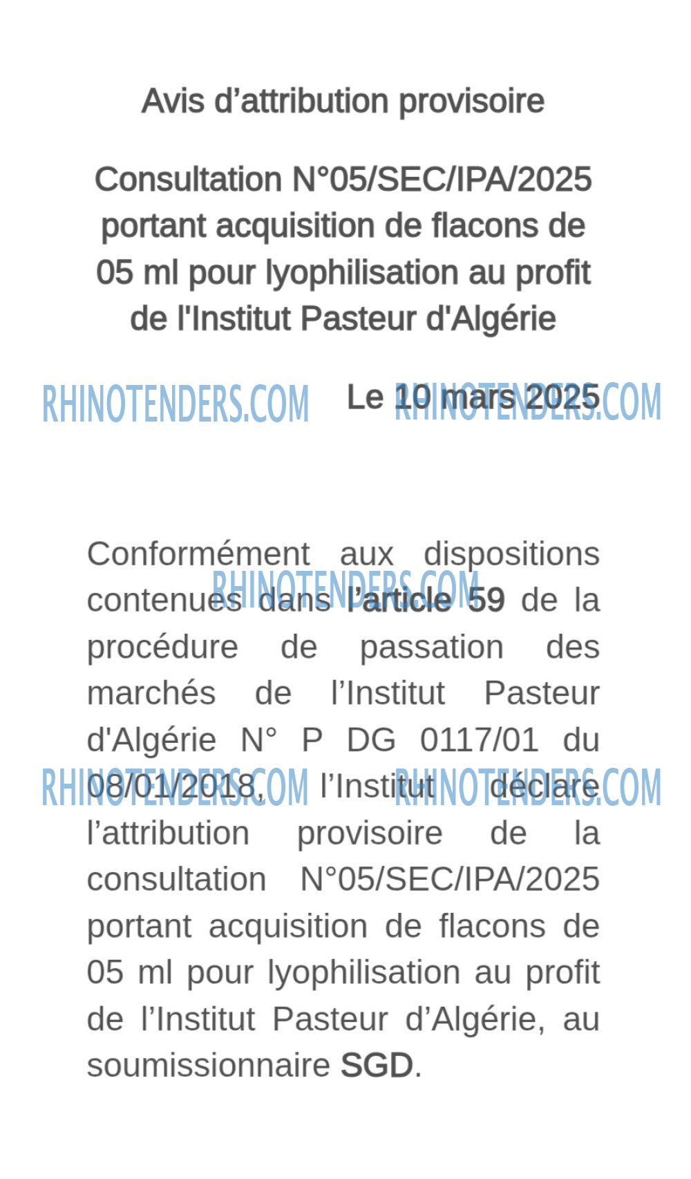 Rhinotenders