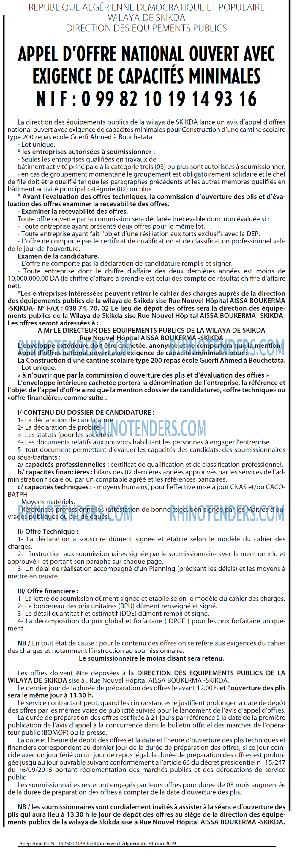 Le Courrier d'Algerie