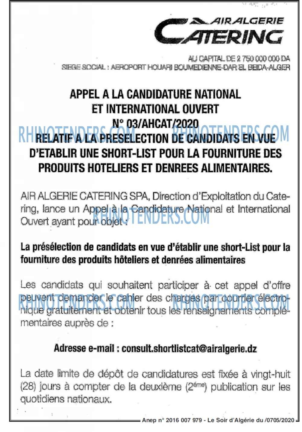 LE SOIR D'ALGERIE