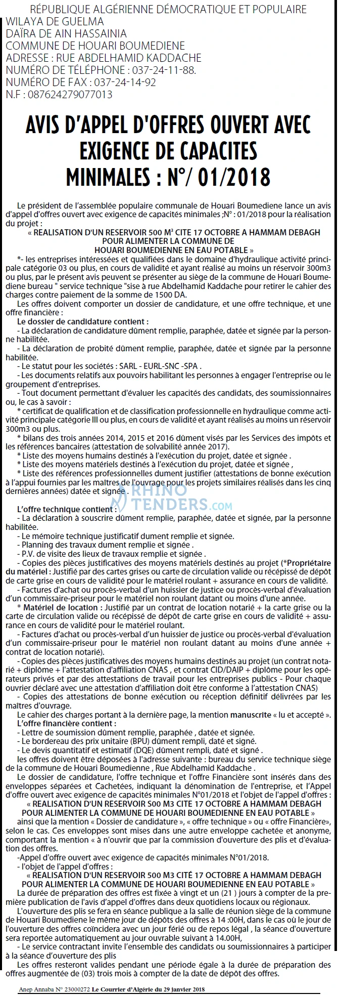 Le Courrier d'Algerie