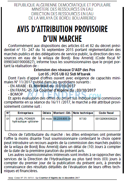 Le Courrier d'Algerie