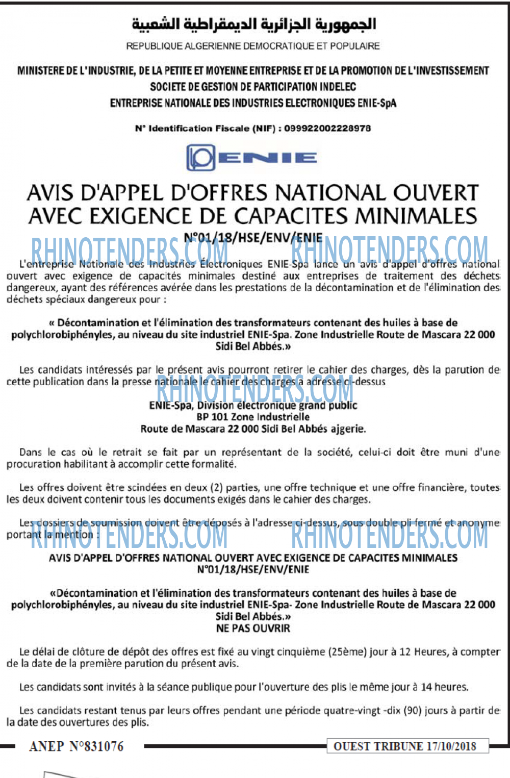 ouest TRIBUNE
