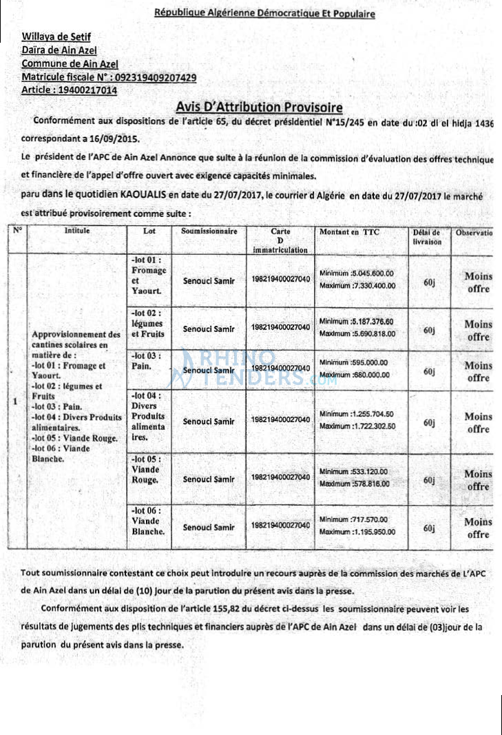 Le Courrier d'Algerie
