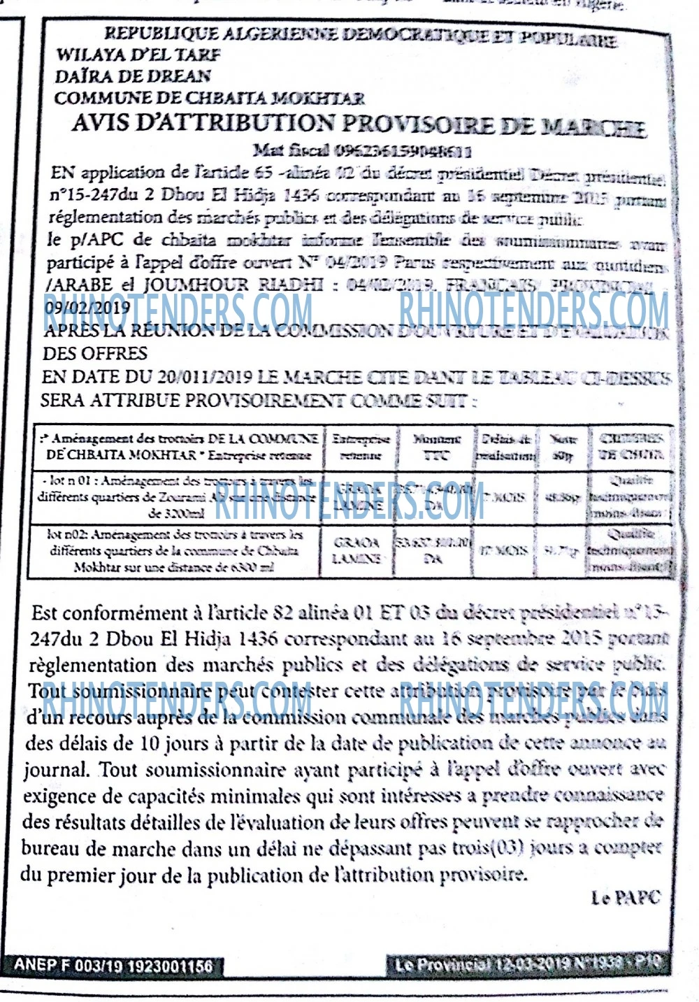 LE PROVINCIAL