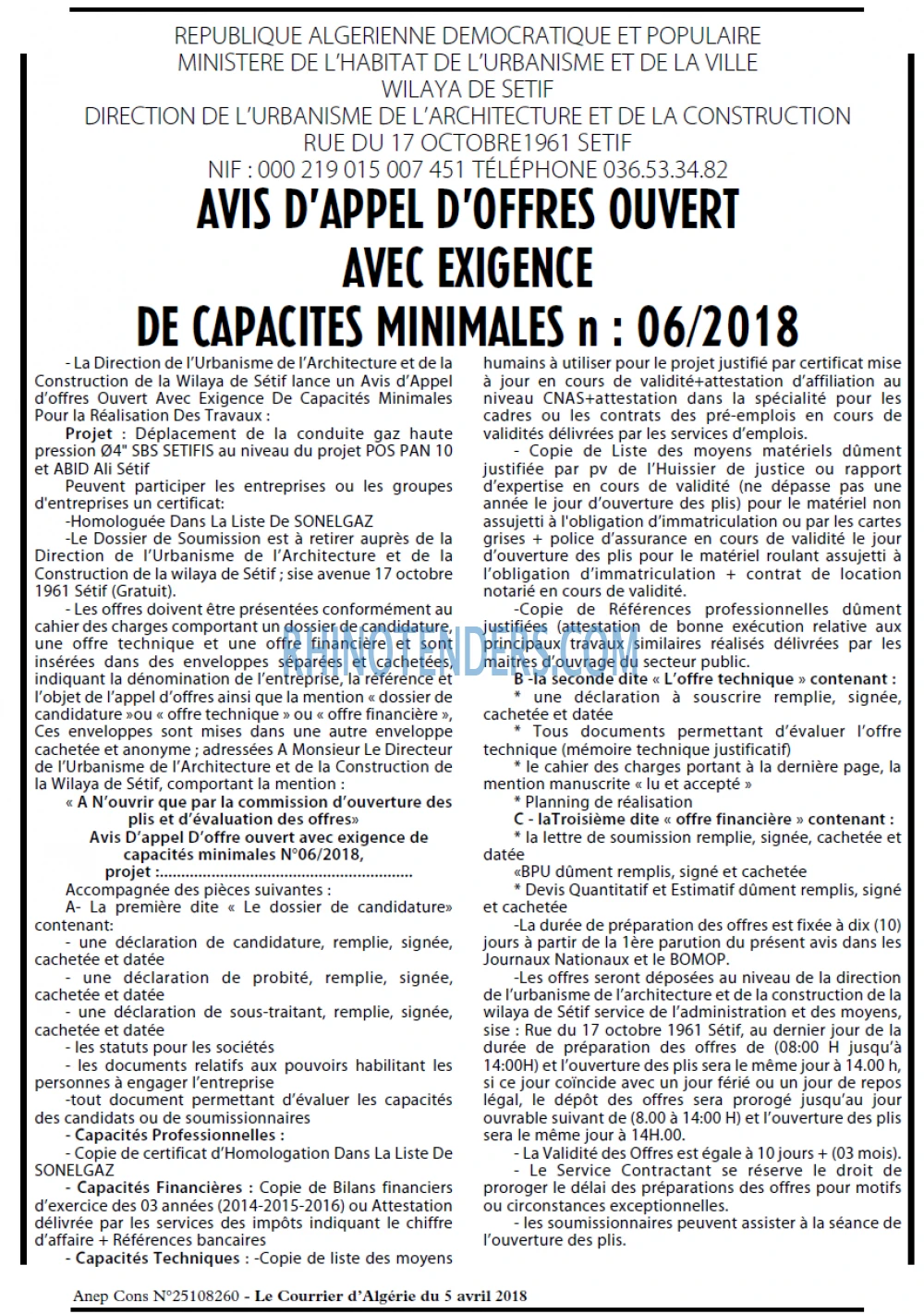 Le Courrier d'Algerie