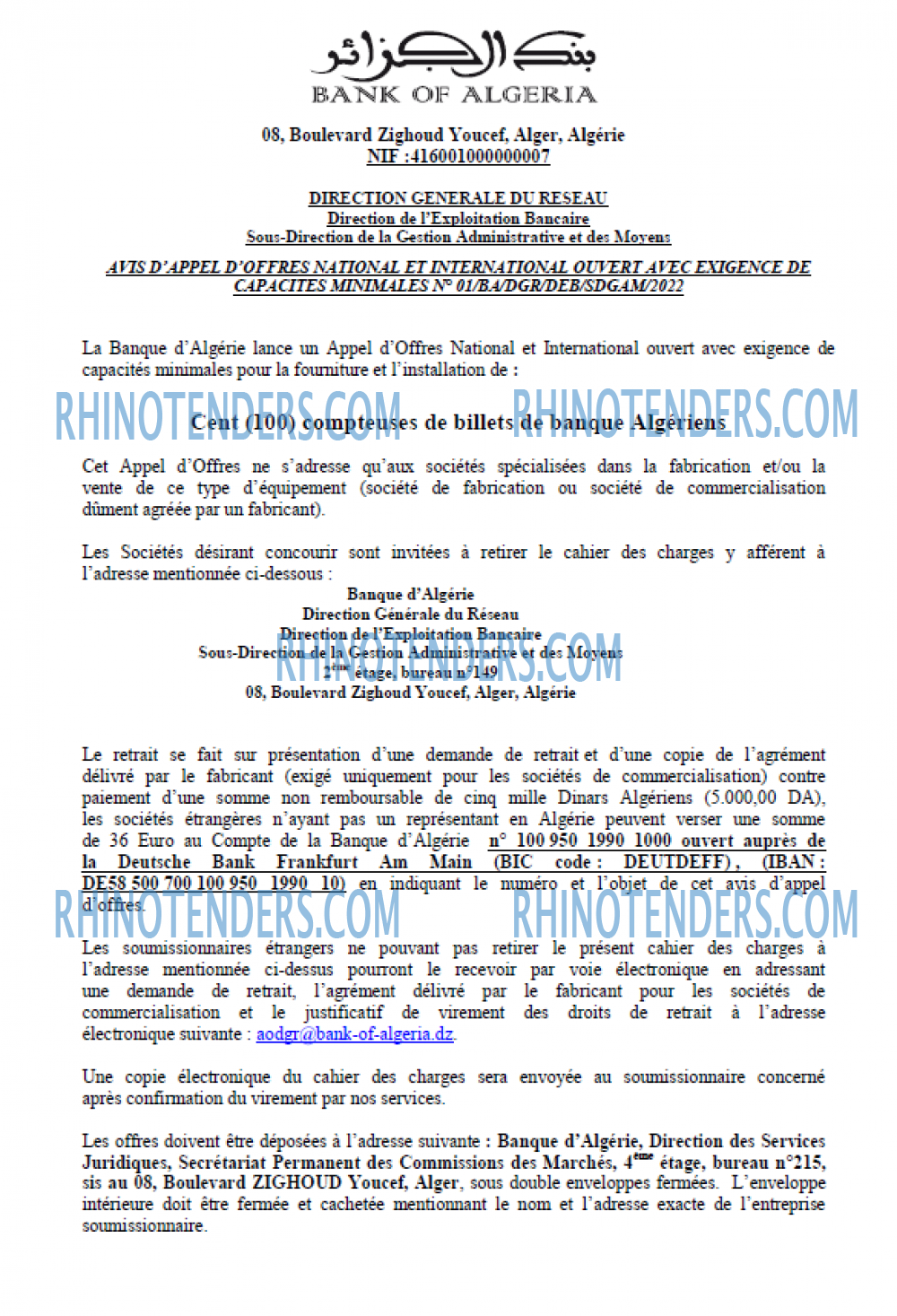 Banque d'Algérie