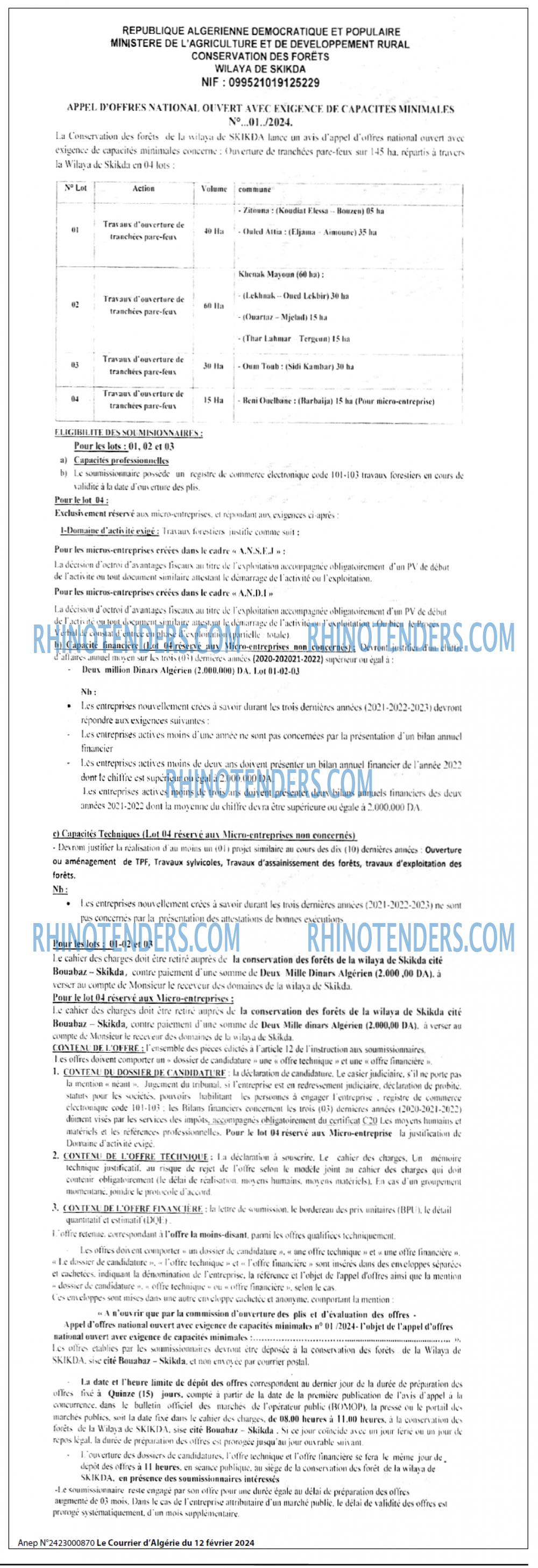 Le Courrier d'Algerie