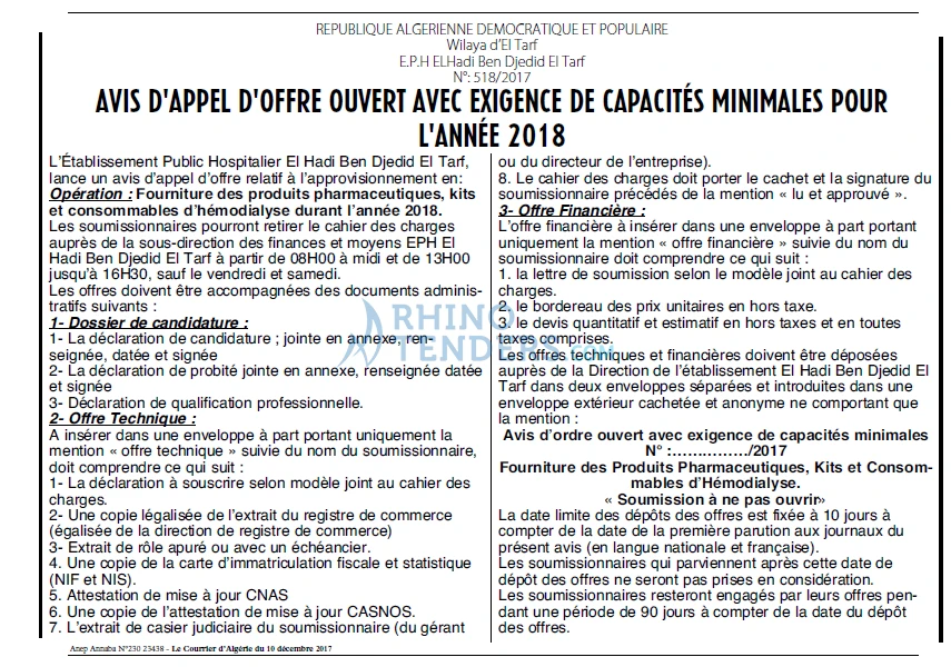 Le Courrier d'Algerie