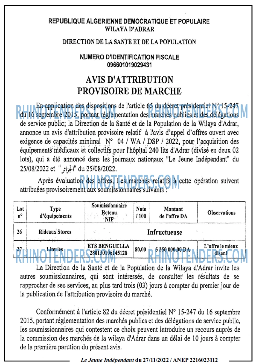 Le jeune indépendant