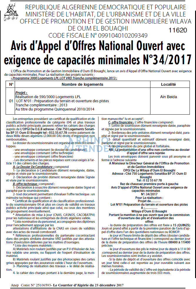 Le Courrier d'Algerie