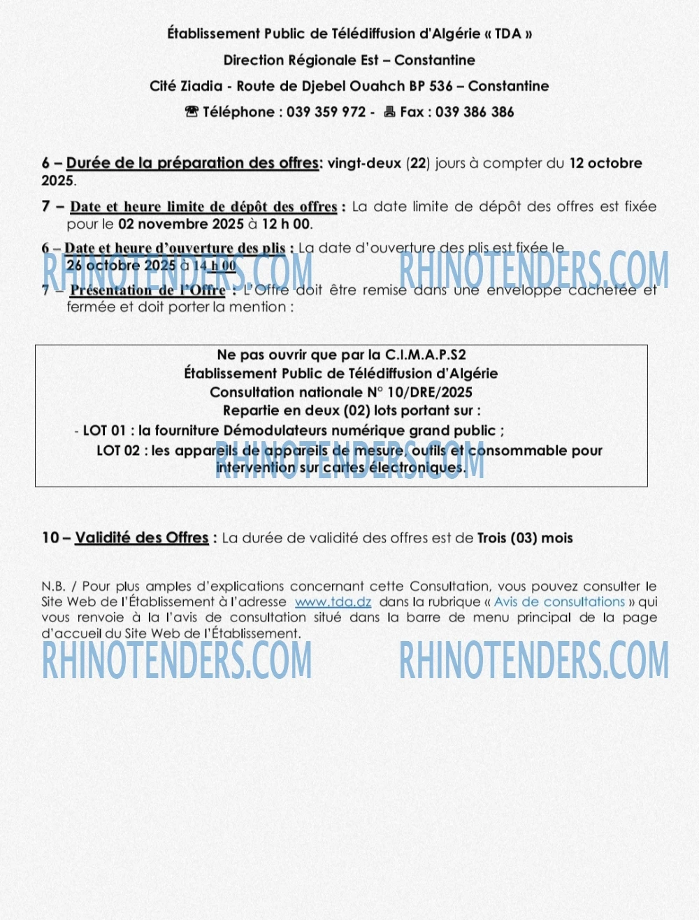 Rhinotenders