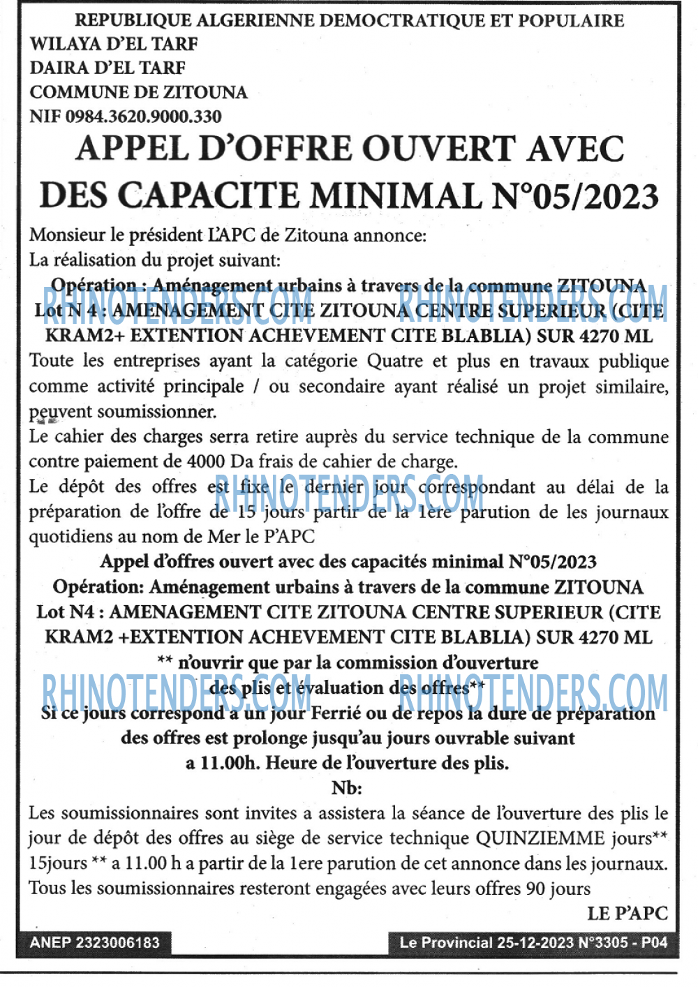 LE PROVINCIAL