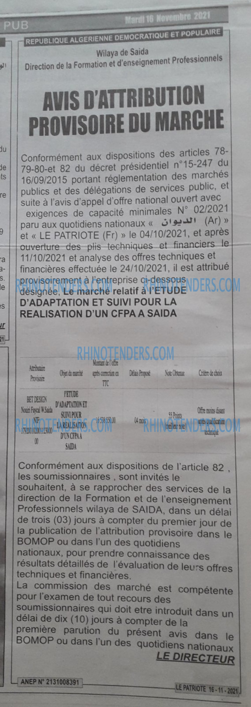 LE PATRIOTE