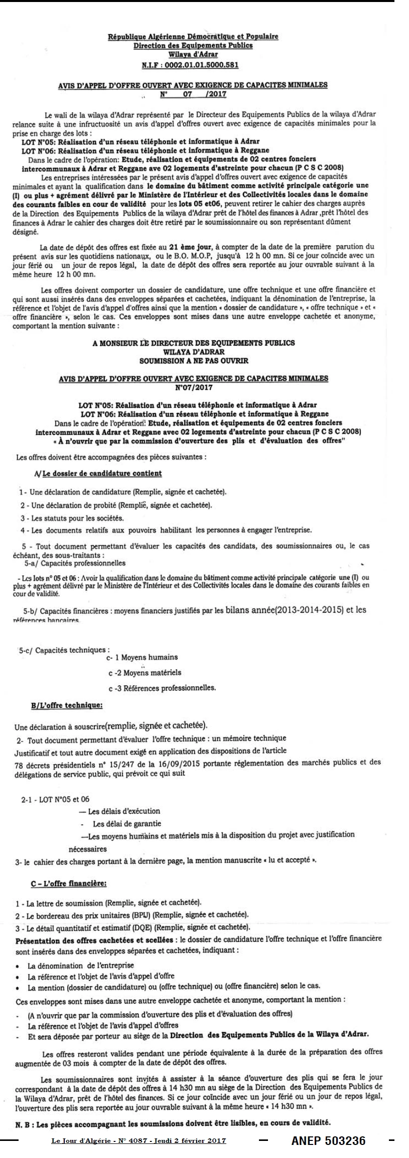 Le Jour d'Algérie