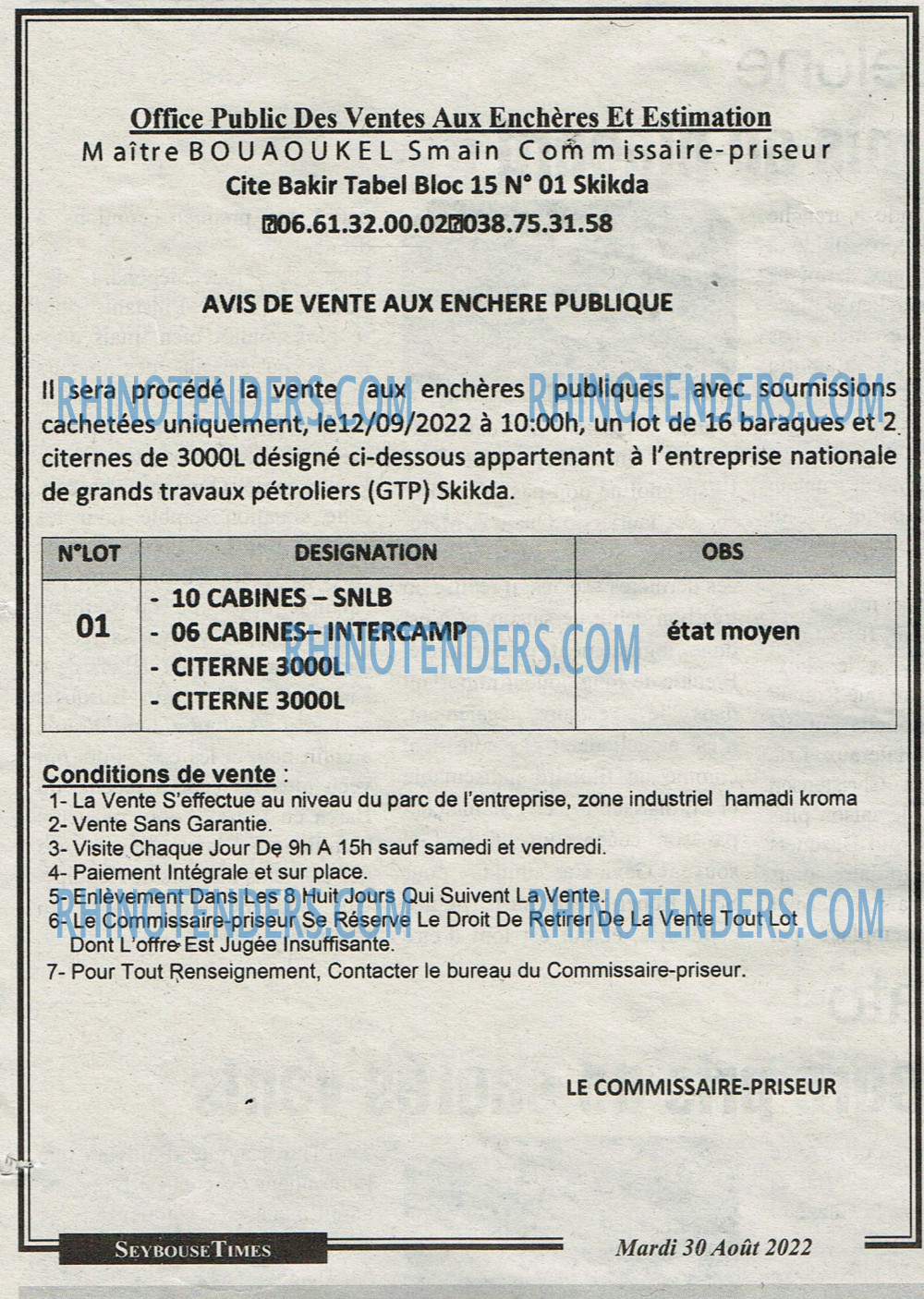 SEYBOUSSE TIMES