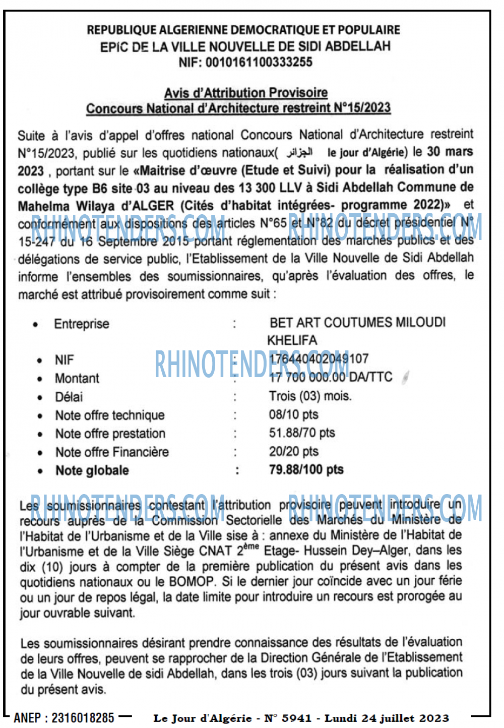 Le Jour d'Algérie