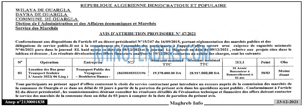 LE MAGHREB