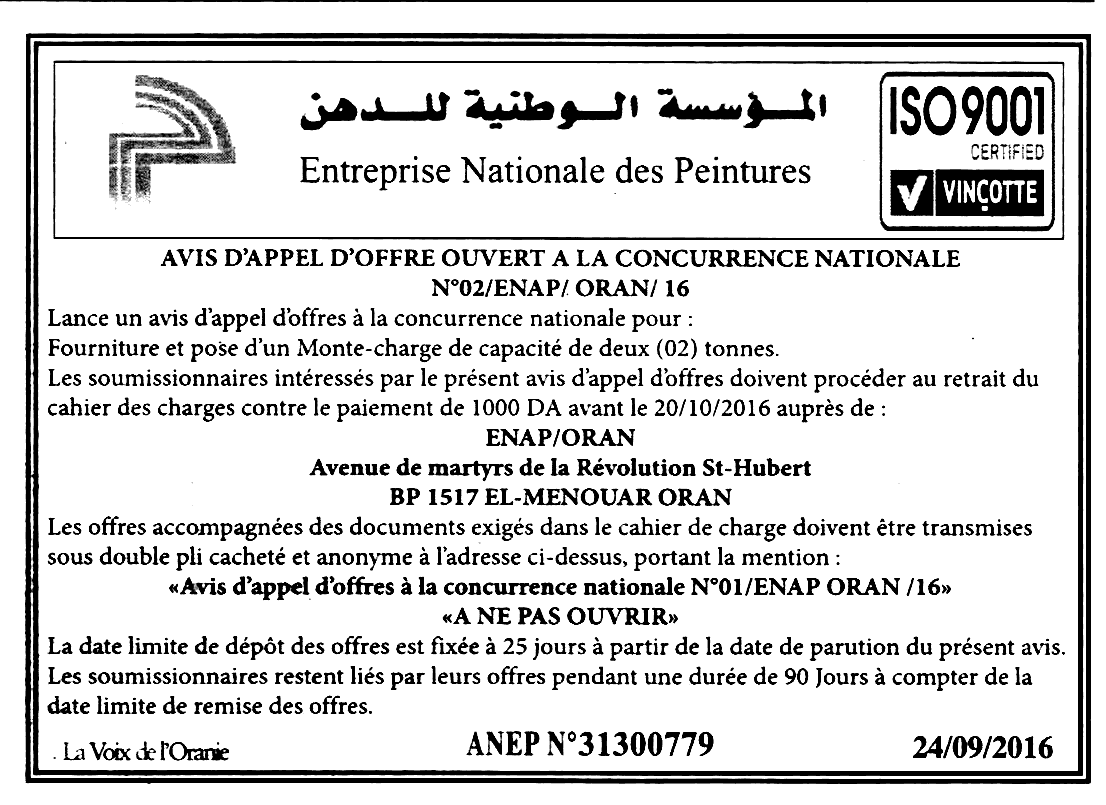 VOIX DE L'ORANIE