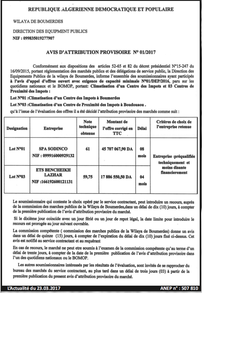 L'Actualité