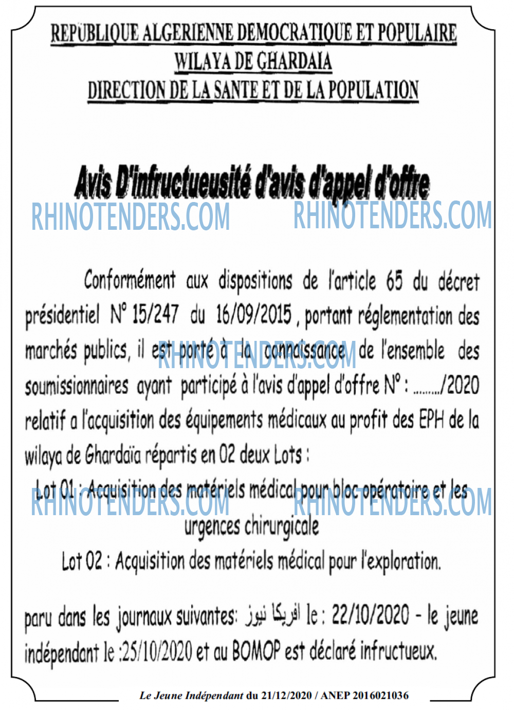 Jeune Independant