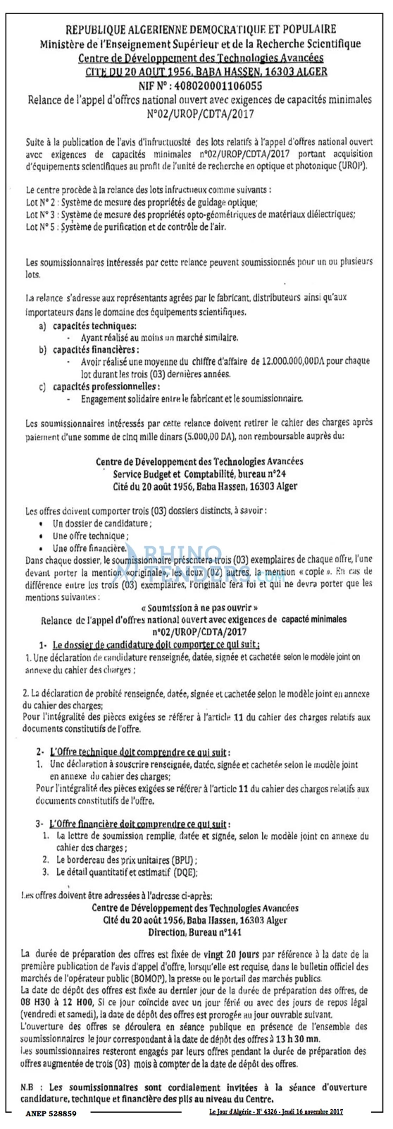 Le Jour d'Algérie