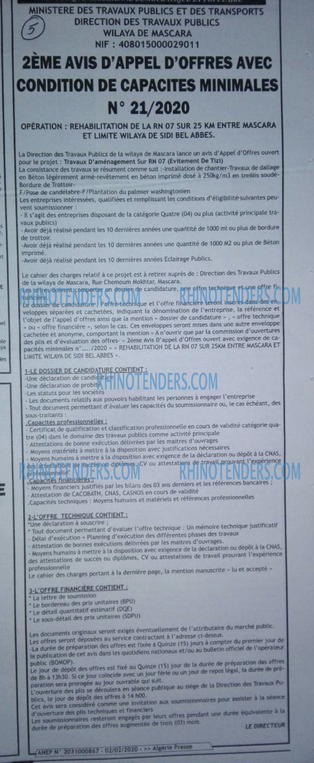 ALGERIE PRESSE