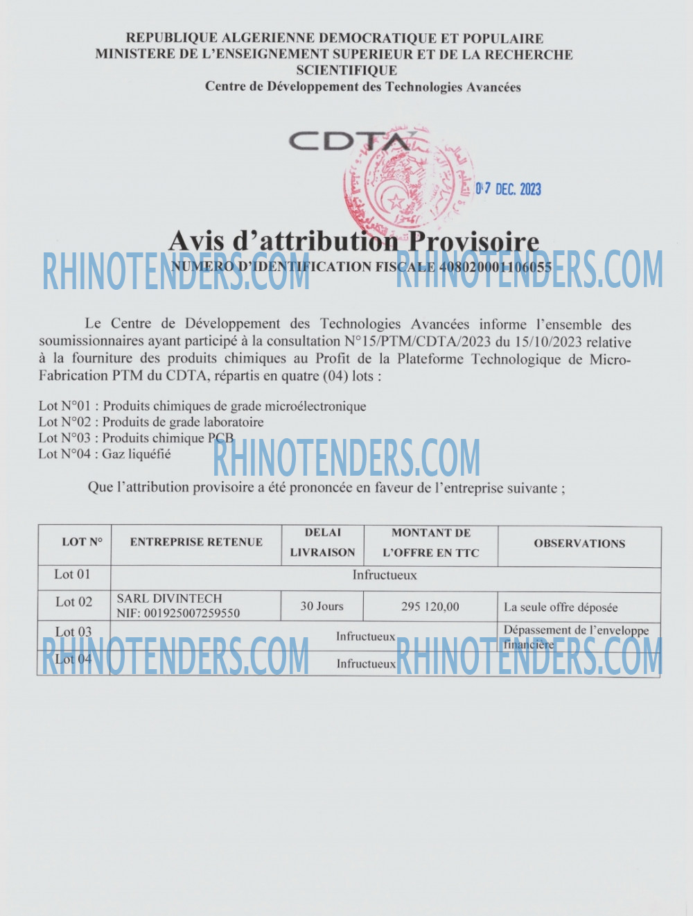 Rhinotenders