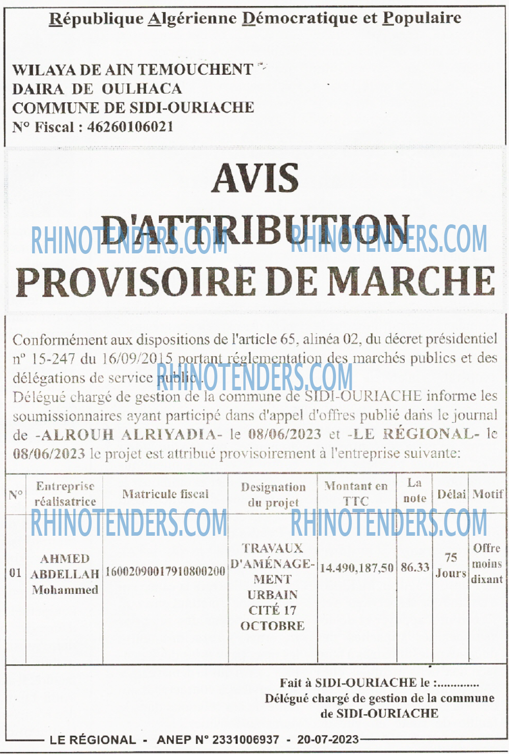 LE REGIONAL