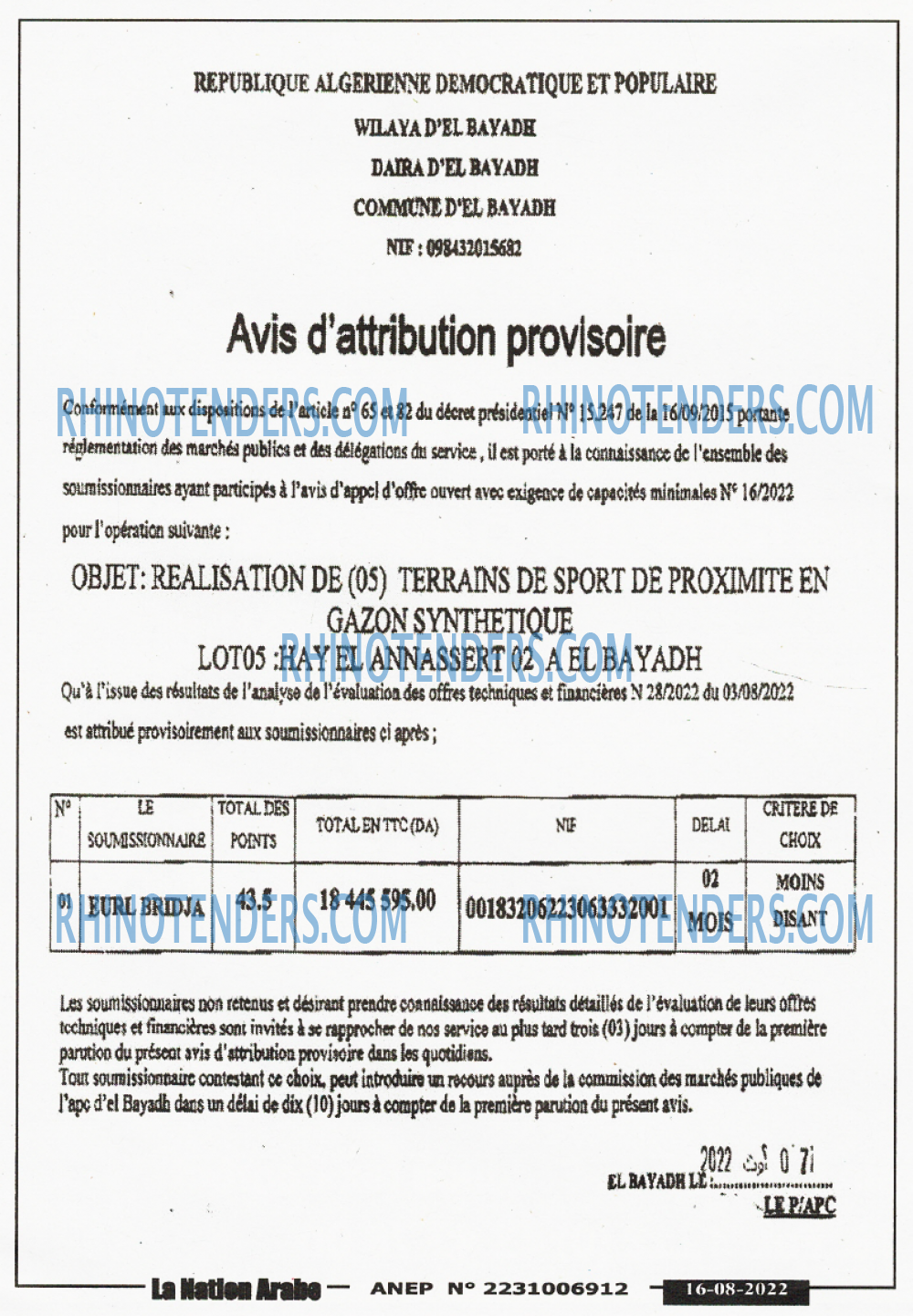 LA NATION ARABE